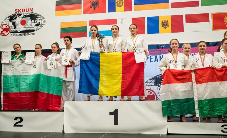 România – câștigătoare în 2024 la Campionatul European și Cupa Europeană de Karate Shotokan SKDUN