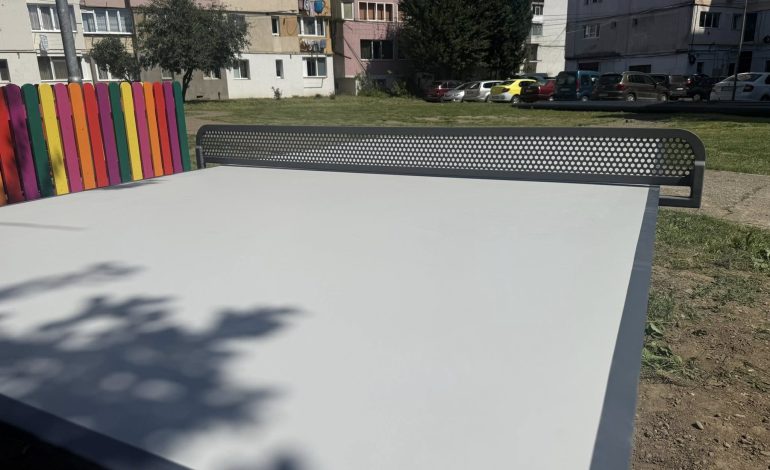 tenis de masă instalată la Mărășești