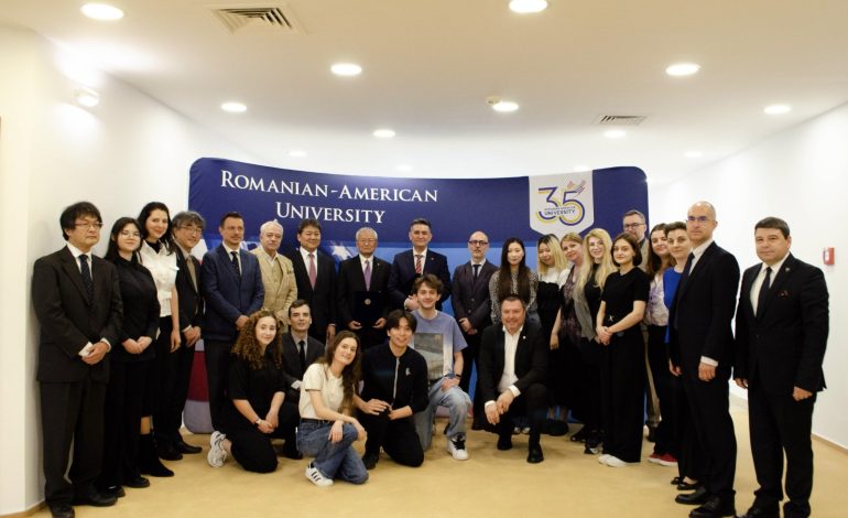 Premieră națională în educația universitară. Primul program de masterat cu dublă diplomă Japonia-România, lansat de Universitatea Româno-Americană